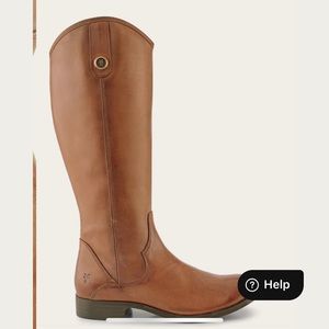Frye Marissa Medallion Cognac Boots Size 6 Mint NIB